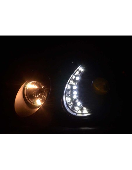 Daylight faro LED DRL look Mercedes Classe E 211 06-09 nero
