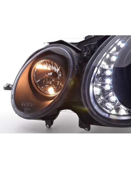 Daylight faro LED DRL look Mercedes Classe E 211 06-09 nero