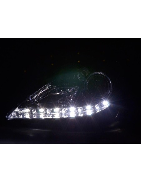 Faro Daylight LED DRL look Mercedes SLK R171 04-11 cromato
