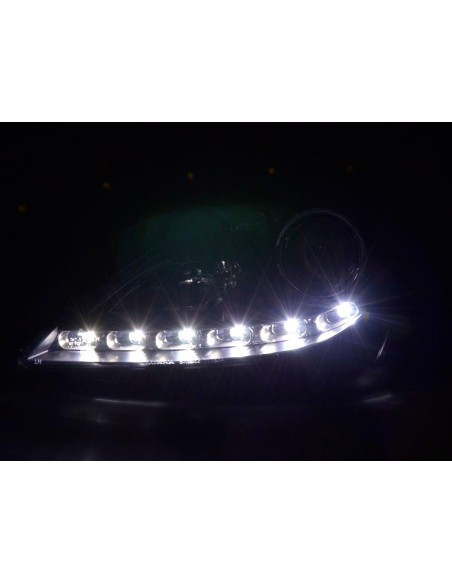 Faro Daylight LED DRL look Mercedes SLK R171 04-11 nero