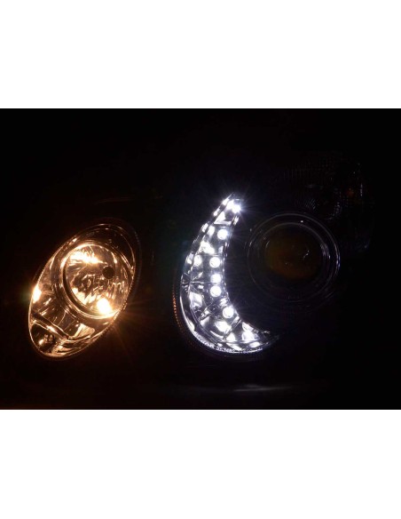 Faro Daylight LED DRL look Mercedes Classe E tipo W211 02-06 cromato