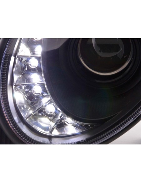 Faro Daylight LED DRL look Mercedes Classe E tipo W211 02-06 nero