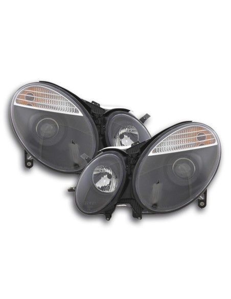 Set faro Mercedes Classe E tipo W211 02-06 nero