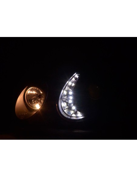 Daylight faro LED DRL look Mercedes Classe E tipo W211 06-08 nero
