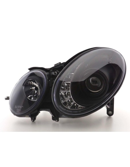 Daylight faro LED DRL look Mercedes Classe E tipo W211 06-08 nero