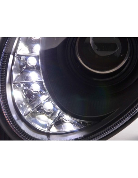 Daylight faro LED DRL look Mercedes Classe E tipo W211 06-08 nero