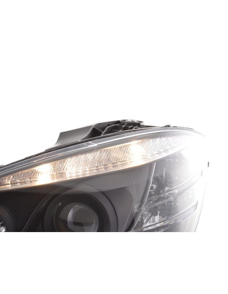 Daylight faro LED DRL look Mercedes Classe C W204 07-10 nero