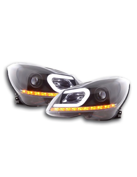 Daylight faro LED DRL look Mercedes Classe C W204 11-14 nero