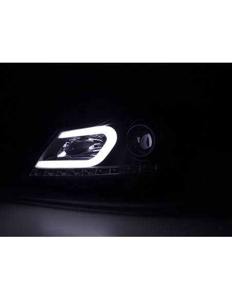 Daylight faro LED DRL look Mercedes Classe C W204 11-14 nero