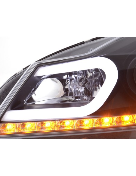 Daylight faro LED DRL look Mercedes Classe C W204 11-14 nero