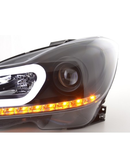 Daylight faro LED DRL look Mercedes Classe C W204 11-14 nero