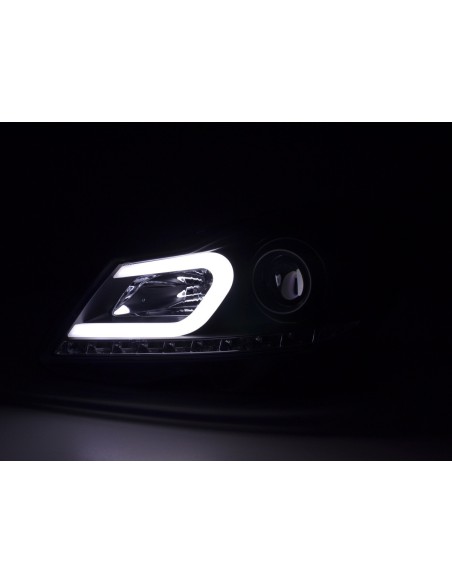 Daylight faro LED DRL look Mercedes Classe C W204 11-14 nero