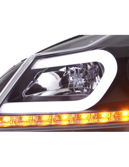 Daylight faro LED DRL look Mercedes Classe C W204 11-14 nero