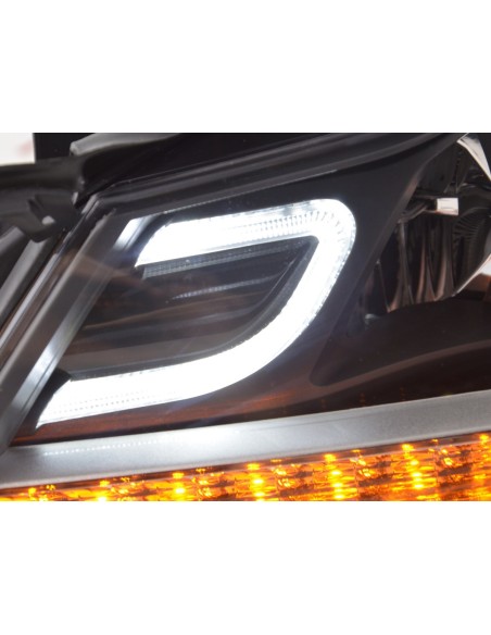 Daylight faro LED DRL look Mercedes Classe C (204) 2011-2014 nero