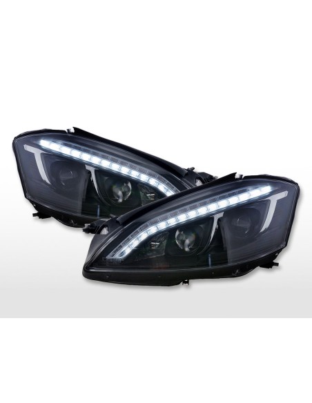 Faro Daylight LED DRL look Mercedes-Benz Classe S (221) 05-09 nero