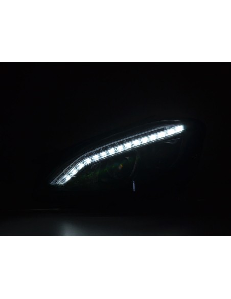 Faro Daylight LED DRL look Mercedes-Benz Classe S (221) 05-09 nero