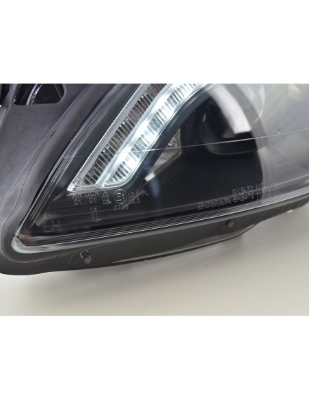Faro Daylight LED DRL look Mercedes-Benz Classe S (221) 05-09 nero