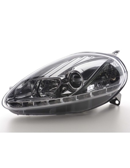 Fari Daylight Luci diurne a LED Fiat Grande Punto 199 05-08 cromate