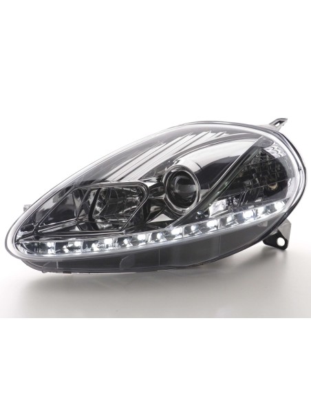 Fanale Daylight Luci diurne a LED Fiat Grande Punto 199 cromate