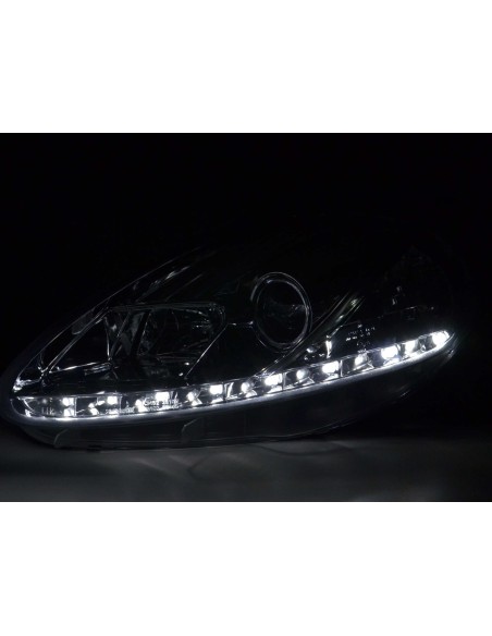 Fanale Daylight Luci diurne a LED Fiat Grande Punto 199 cromate