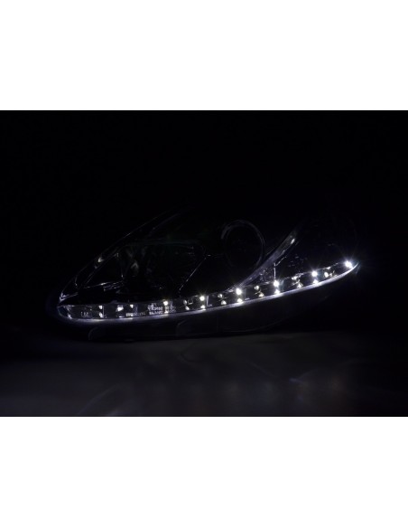 Faro Daylight LED DRL look Fiat Grande Punto tipo 199 05-08 cromato