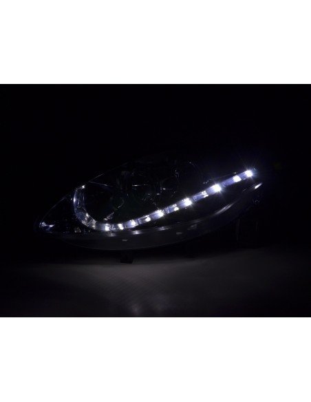 Faro Daylight LED DRL look Fiat Bravo tipo 198 07- cromato