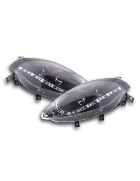 Faro Daylight LED DRL look Fiat Bravo tipo 198 07- nero