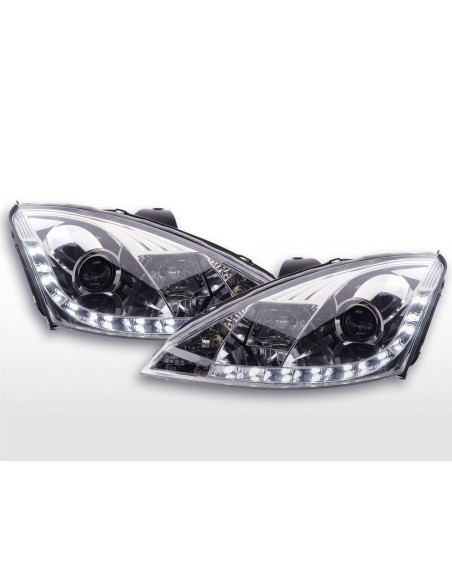 Faro diurno Luci di marcia diurna a LED Ford Focus 1 C170 cromate