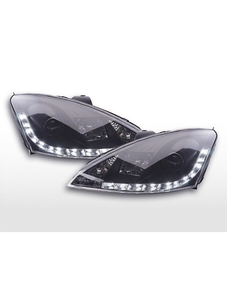 Faro Daylight Luci di marcia diurna a LED Ford Focus 1 C170 nero