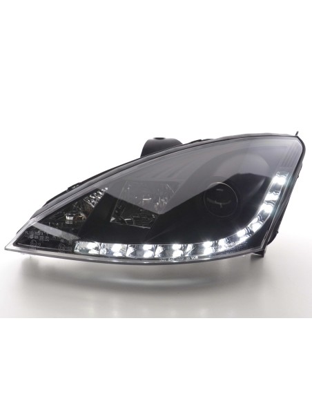 Faro Daylight Luci di marcia diurna a LED Ford Focus 1 C170 nero