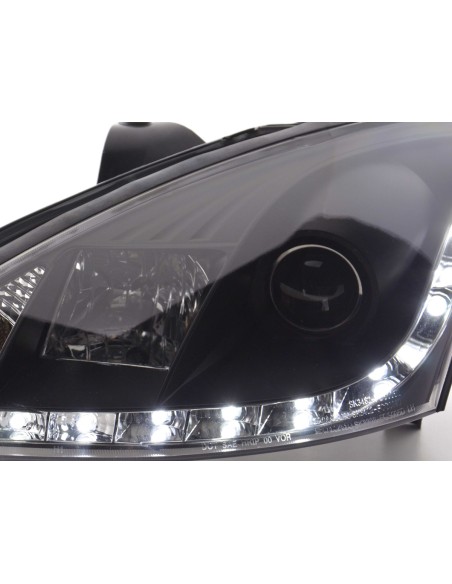 Faro Daylight Luci di marcia diurna a LED Ford Focus 1 C170 nero