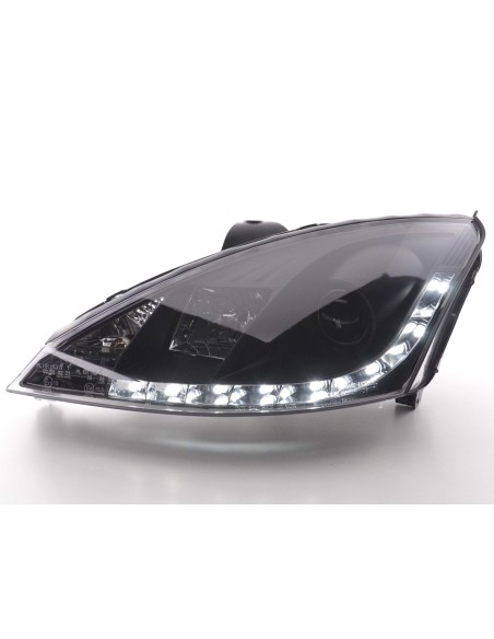 Faro Daylight Luci di marcia diurna a LED Ford Focus 1 C170 nero