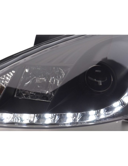 Faro Daylight Luci di marcia diurna a LED Ford Focus 1 C170 nero