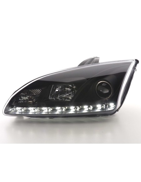 Faro diurno Luci di marcia diurna a LED Ford Focus 2 C307 nero