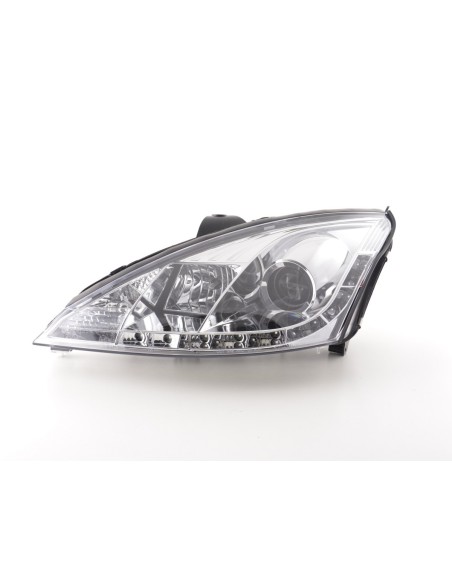 Daylight faro LED DRL look Ford Focus 3/4/5 porte. 01-04 cromato per veicoli con guida a destra