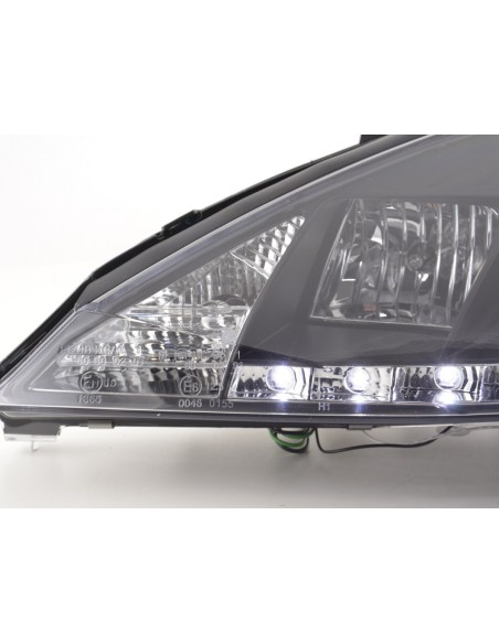 Daylight faro LED DRL look Ford Focus 3/4/5 porte. 01-04 nero per veicoli con guida a destra
