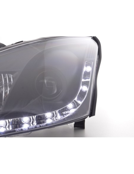 Daylight faro LED DRL look Ford Focus 3/4/5 porte. 01-04 nero per veicoli con guida a destra
