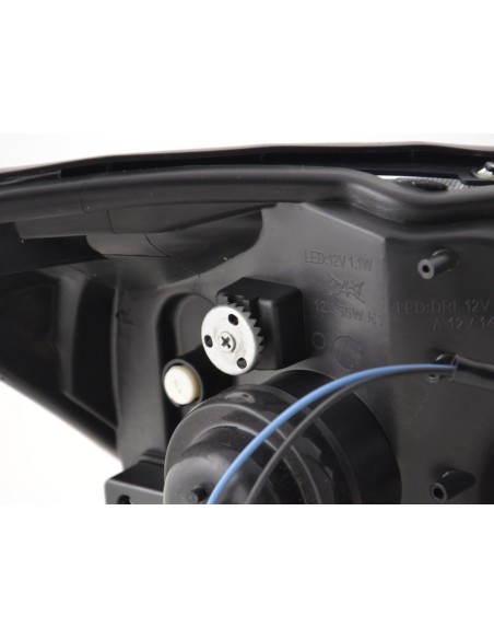 Daylight faro LED DRL look Ford Focus 3/4/5 porte. 01-04 nero per veicoli con guida a destra