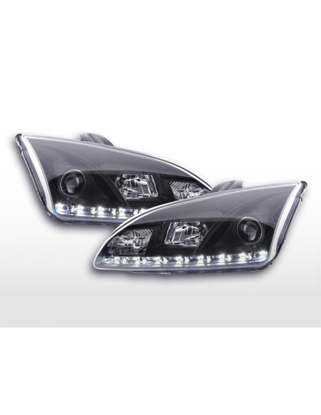 Daylight faro LED DRL look Ford Focus 4/5 porte. 05-08 nero per veicoli con guida a destra