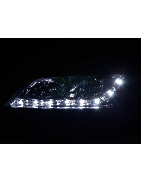 Faro diurno Luci di marcia diurna a LED Opel Vectra B 99-02 cromate