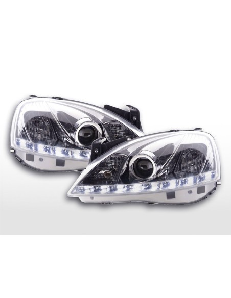 Faro Daylight Luci di marcia diurna a LED Opel Corsa C 01-06 cromate