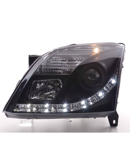 Daylight faro LED DRL look Opel Vectra C 02-05 nero