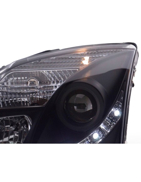 Daylight faro LED DRL look Opel Vectra C 02-05 nero