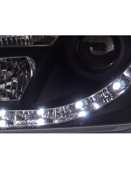 Daylight faro LED DRL look Opel Vectra C 02-05 nero