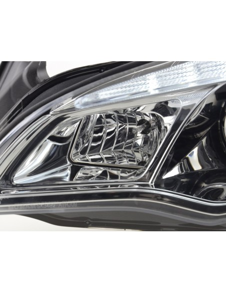 Set faro Opel Astra J 5 porte 2009-2012 cromato senza motore