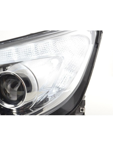 Set faro Opel Astra J 5 porte 2009-2012 cromato con motore