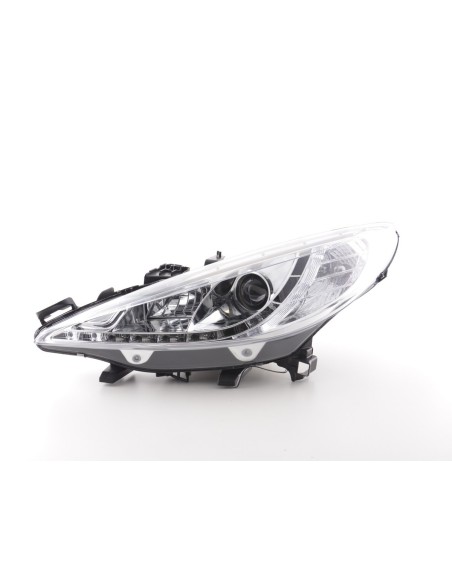 Faro Daylight Luci di marcia diurna a LED Peugeot 207 06- cromato per guida a destra