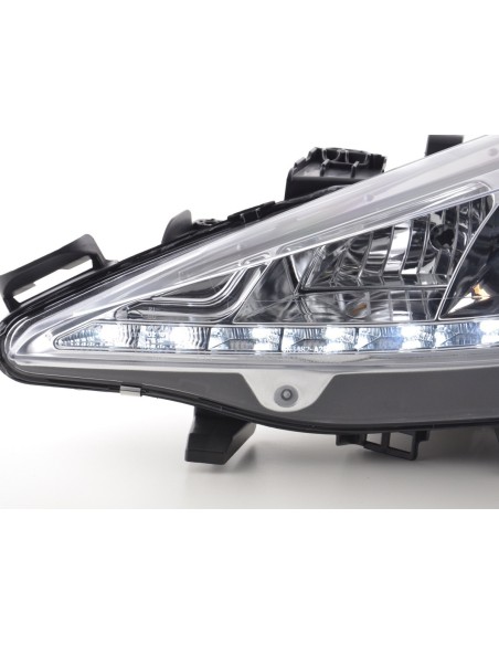 Faro Daylight Luci di marcia diurna a LED Peugeot 207 06- cromato per guida a destra