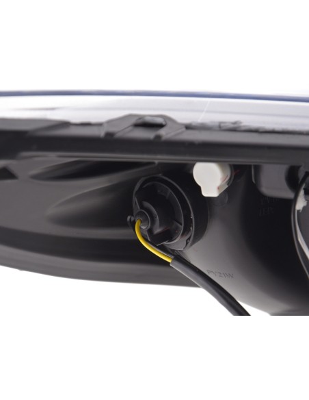Faro diurno Luci di marcia diurna a LED Peugeot 207 06- nero per veicoli con guida a destra
