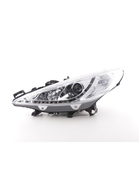 Faro Daylight Luci di marcia diurna a LED Peugeot 207 06- cromato per guida a destra